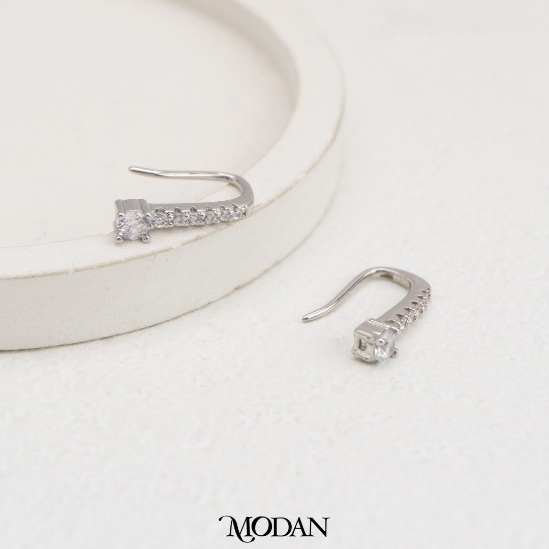 (3.1mm) Micro Paved With Zirconia Hooks Earring DIY Earrings Findings Pengait Anting Tusuk Bulat Unfinished Hypoallergenic Gold Filled