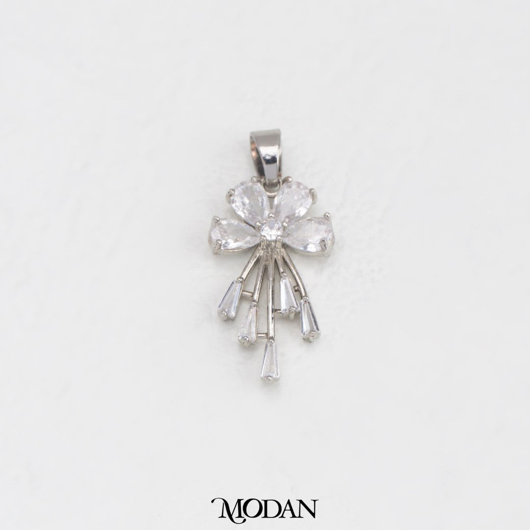 Daisy Burst Flower DIY Charm Liontin Bunga LilyHypoallergenic Gold Filled