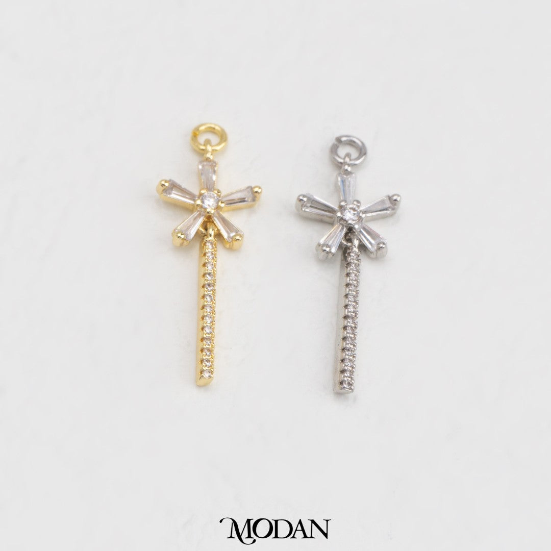Celestial Star Drop DIY Charm Liontin Bintang Gantungan Panjang Hypoallergenic Gold Filled