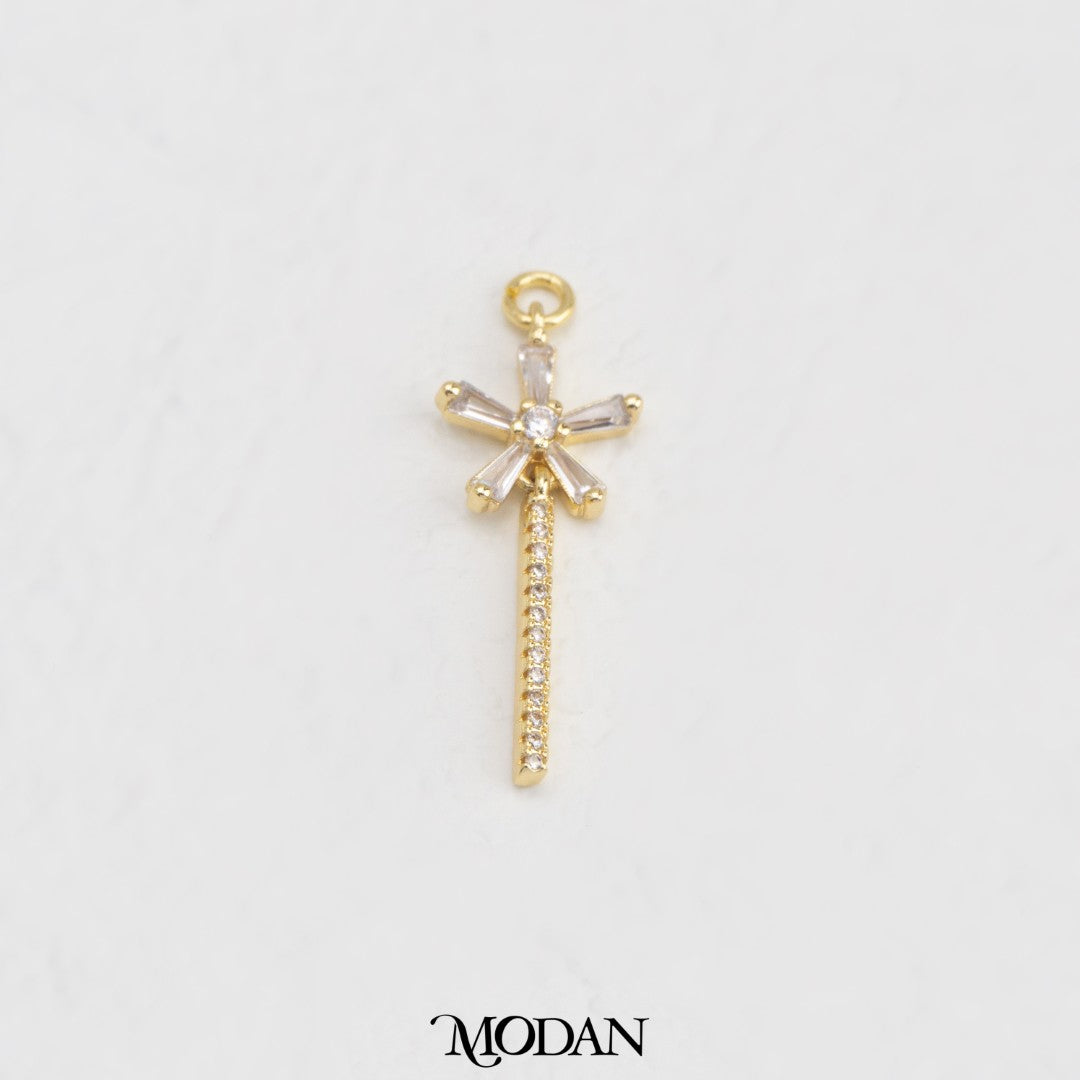 Celestial Star Drop DIY Charm Liontin Bintang Gantungan Panjang Hypoallergenic Gold Filled