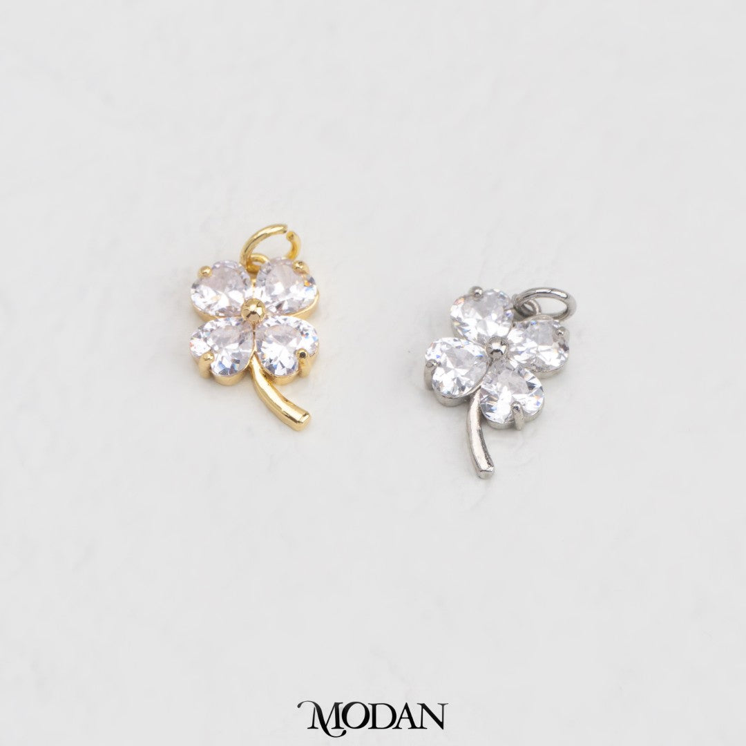 Daisy Stem Flower DIY Charm Liontin Bunga Tangkai Lily Hypoallergenic Gold Filled