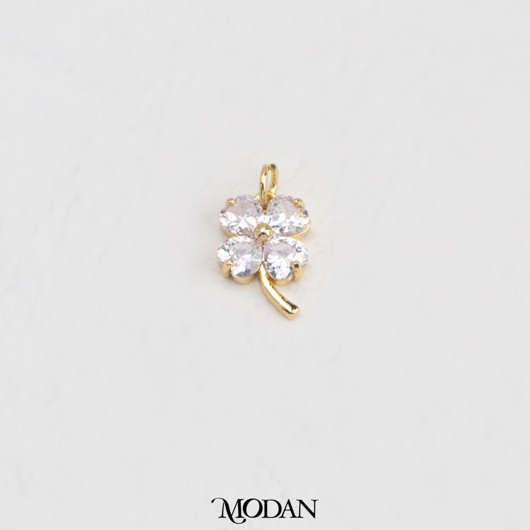Daisy Stem Flower DIY Charm Liontin Bunga Tangkai Lily Hypoallergenic Gold Filled