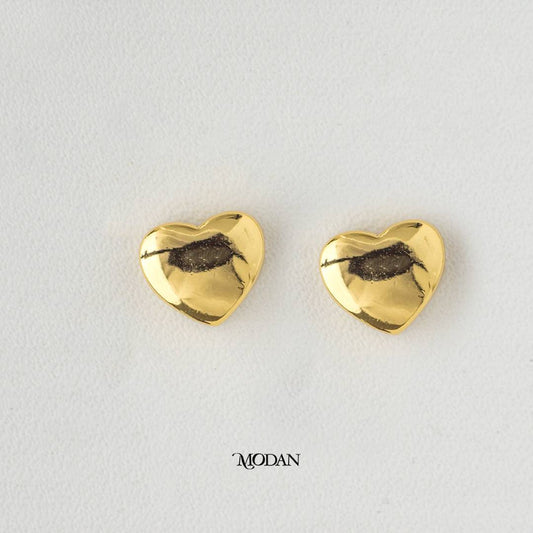 Minimalist Love Heart Spacer DIY Beads Stopper Manik Pembatas Bentuk Hati Hypoallergenic Gold Plated