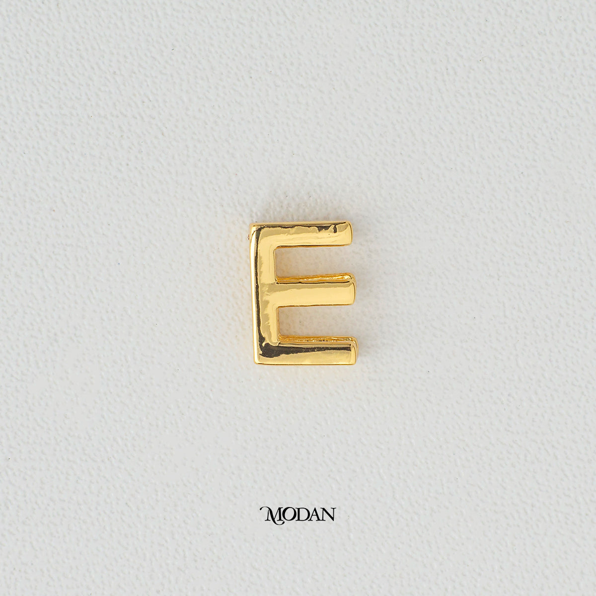 Mini Golden Initial Letter Slider DIY Beads Charm Liontin Huruf Hypoallergenic Gold Plated