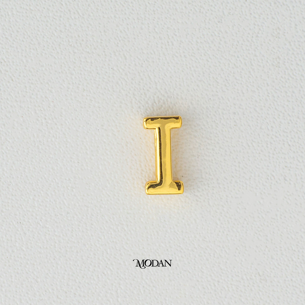 Mini Golden Initial Letter Slider DIY Beads Charm Liontin Huruf Hypoallergenic Gold Plated