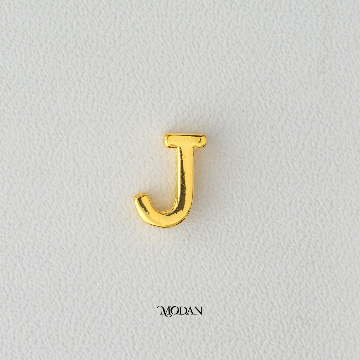Mini Golden Initial Letter Slider DIY Beads Charm Liontin Huruf Hypoallergenic Gold Plated