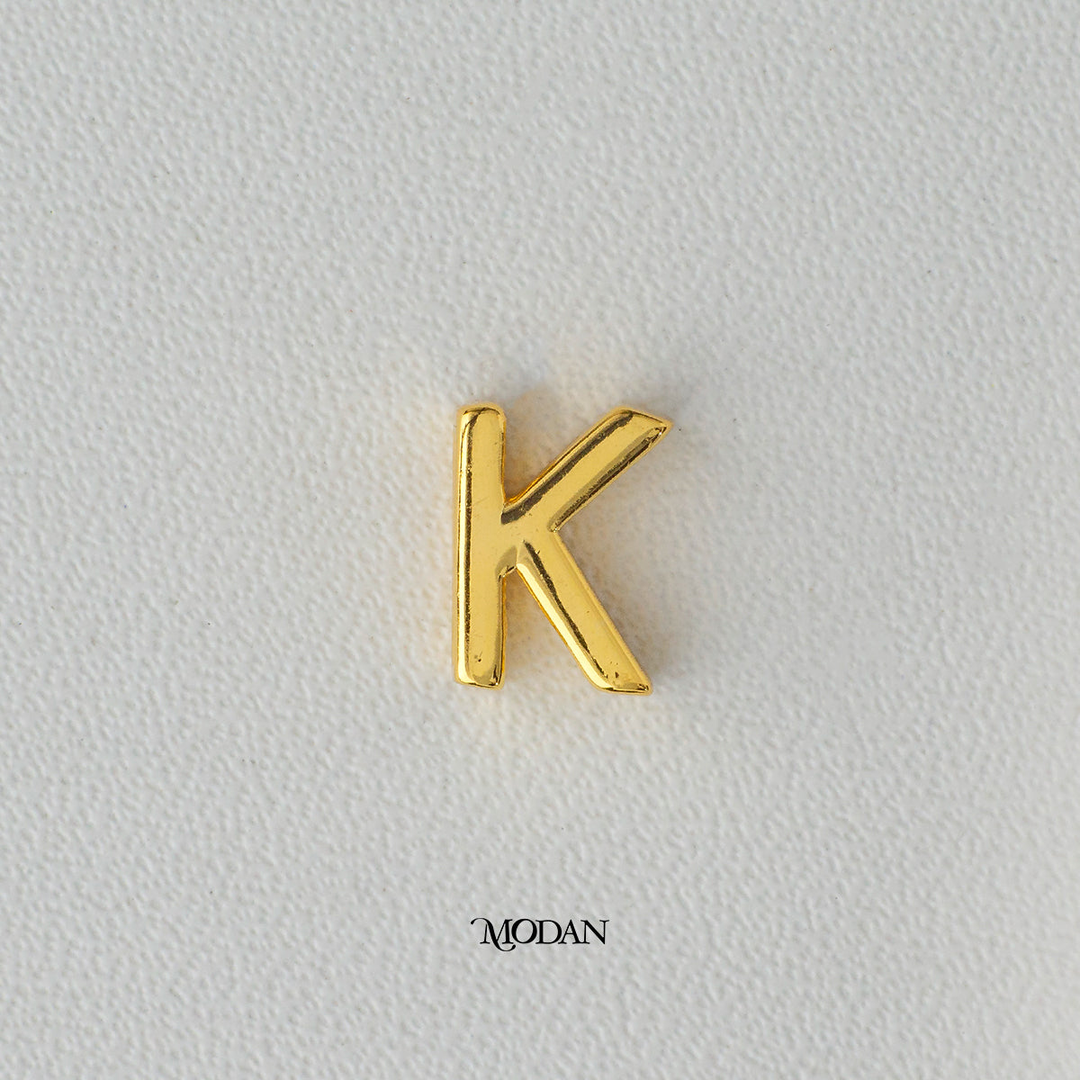 Mini Golden Initial Letter Slider DIY Beads Charm Liontin Huruf Hypoallergenic Gold Plated