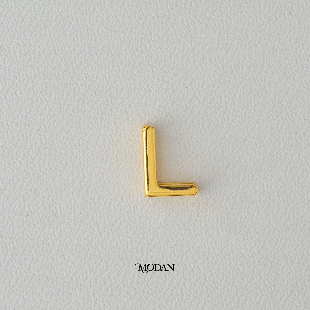 Mini Golden Initial Letter Slider DIY Beads Charm Liontin Huruf Hypoallergenic Gold Plated