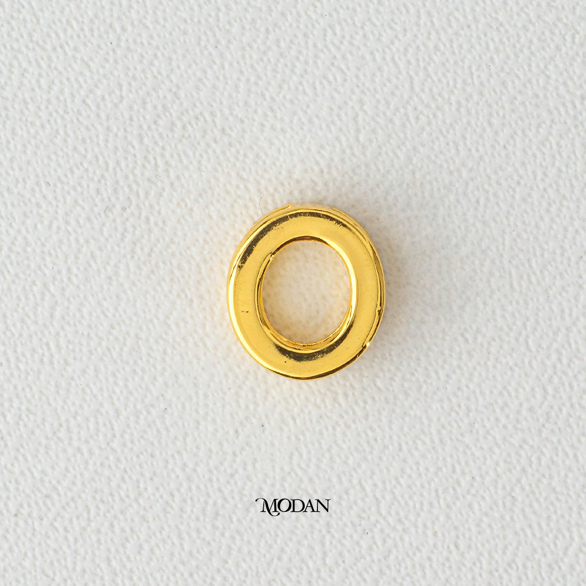 Mini Golden Initial Letter Slider DIY Beads Charm Liontin Huruf Hypoallergenic Gold Plated