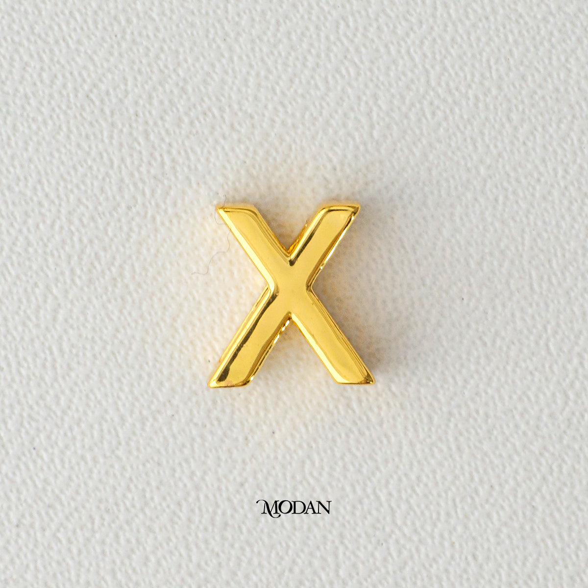 Mini Golden Initial Letter Slider DIY Beads Charm Liontin Huruf Hypoallergenic Gold Plated