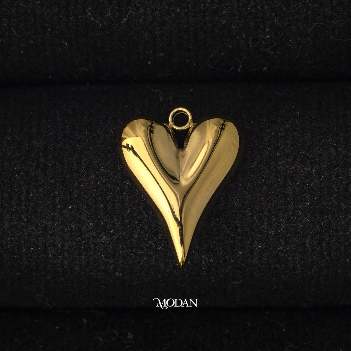 Titanium Plain Love Heart DIY Charm Liontin Hati Polos Hypoallergenic Stainless Steel