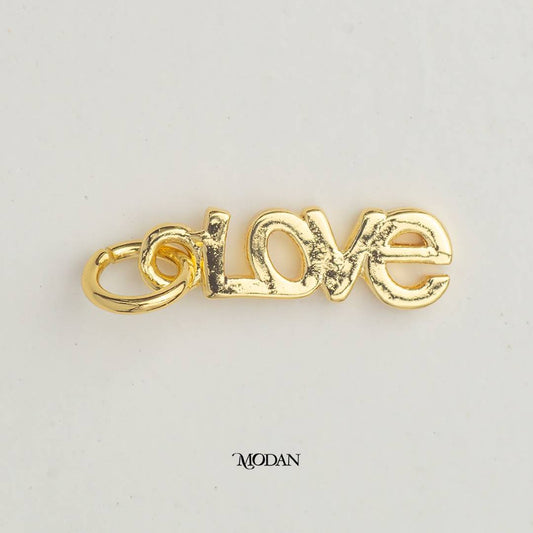 Love Letter Mini DIY Charm Liontin Kalimat Cinta Hypoallergenic Gold Filled