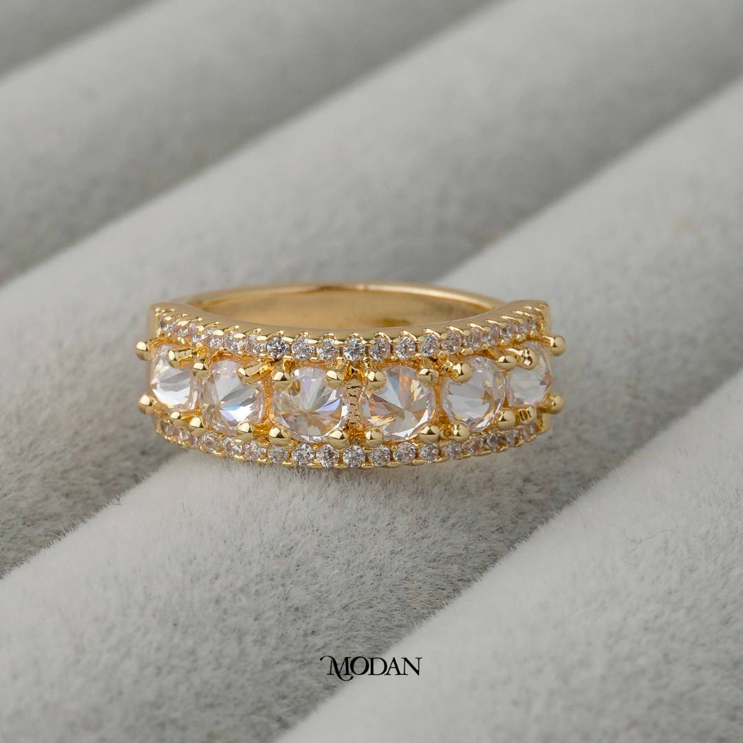 Erternity Adjustable Ring Cincin Eternity Adjustable Hypoallergenic Gold Plated
