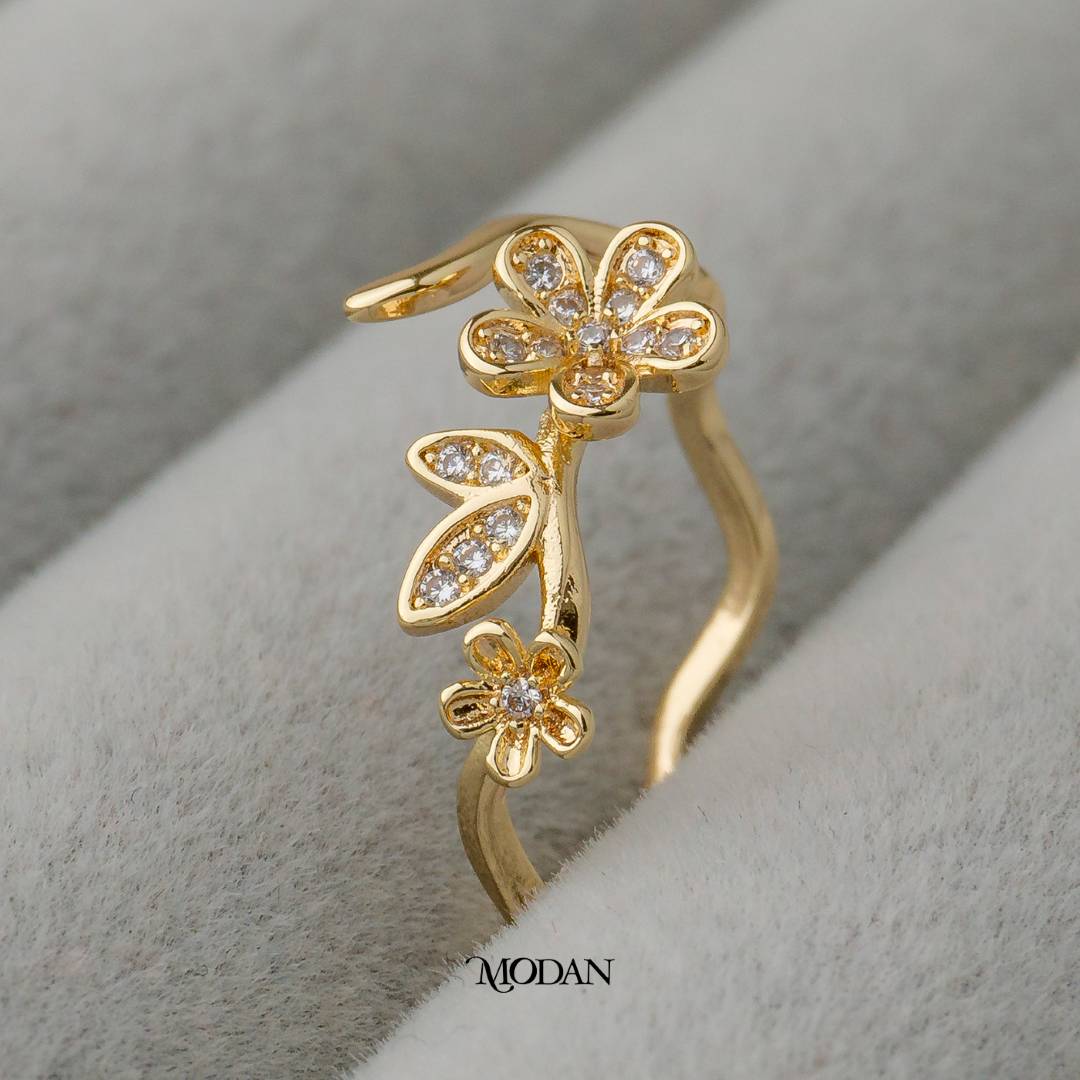 Blooming Dainty Daisy Ring Cincin Bunga Daisy Hypoallergenic Gold Plated