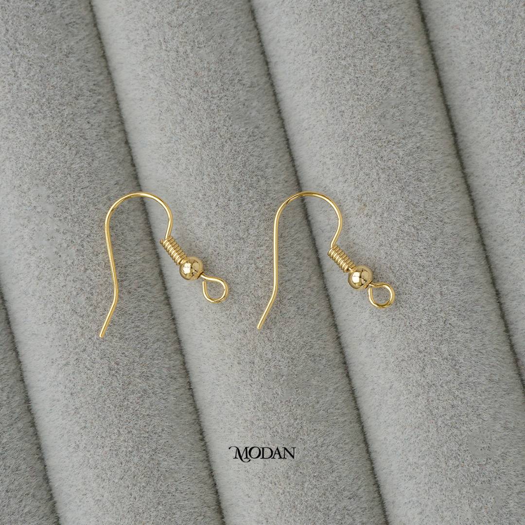 (5 pairs) Hooks Earring DIY Earrings Findings Pengait Anting Gantung Unfinished Hypoallergenic Gold Plated