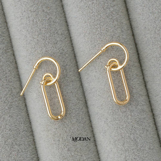 Chained Dangle Earring DIY Earrings Findings Pengait Anting Gantung Unfinished Hypoallergenic Gold Filled