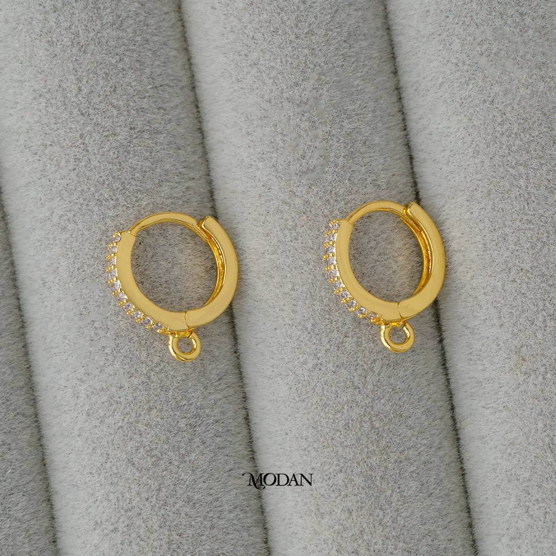 Hoops Earring DIY Earrings Findings Pengait Anting Gantung Unfinished Hypoallergenic Gold Filled