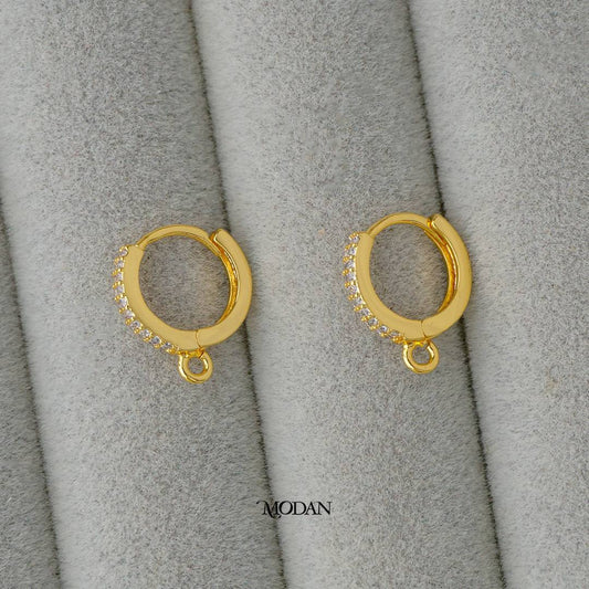 Hoops Earring DIY Earrings Findings Pengait Anting Gantung Unfinished Hypoallergenic Gold Filled