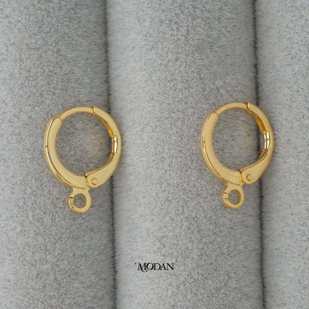 Simple Hoops Earring DIY Earrings Findings Pengait Anting Gantung Unfinished Hypoallergenic Gold Filled