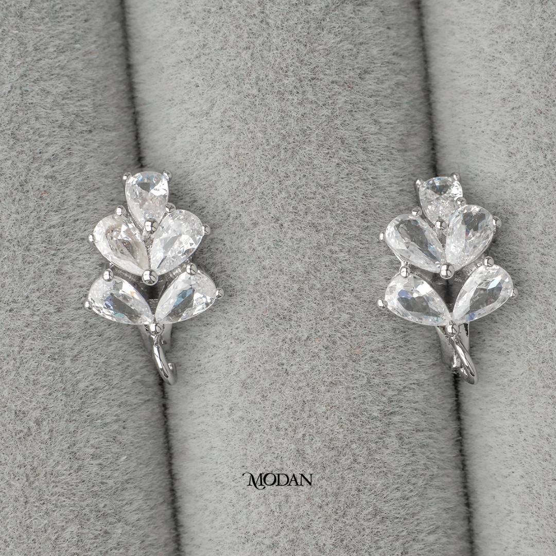 Marquise Baguette Leaf Hoop Earrings DIY Earrings Findings Pengait Anting Bulat Unfinished Hypoallergenic Gold Filled