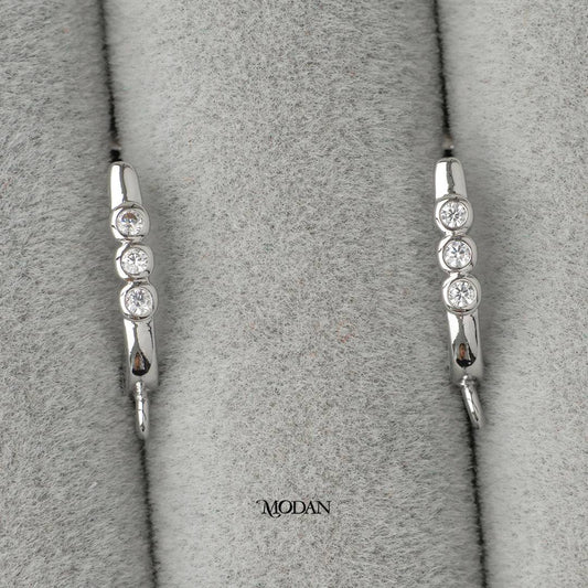Triple Round English Lock Earrings DIY Earrings Findings Pengait Anting Bulat Unfinished Hypoallergenic Gold Filled