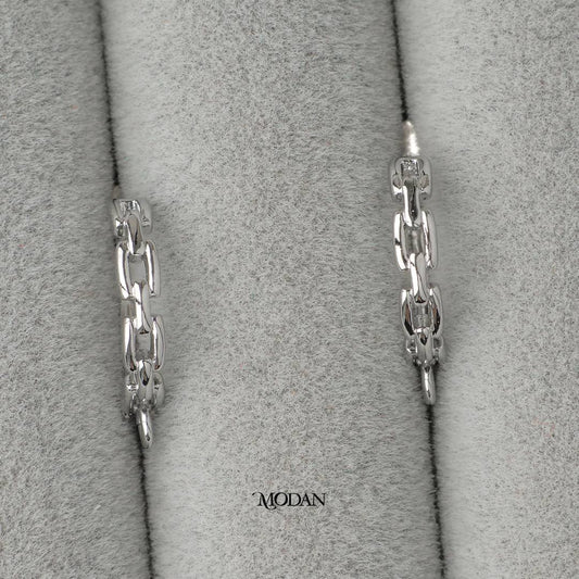 Cable Link English Lock Earrings DIY Earrings Findings Pengait Anting Bulat Unfinished Hypoallergenic Gold Filled