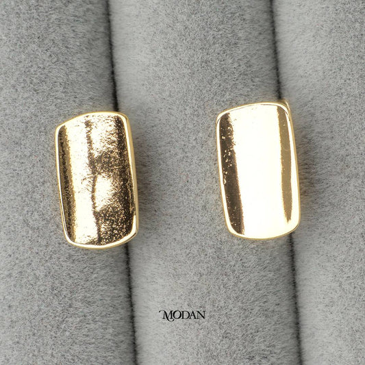 Rectangular English Lock Earrings DIY Earrings Findings Pengait Anting Bulat Unfinished Hypoallergenic Gold Filled