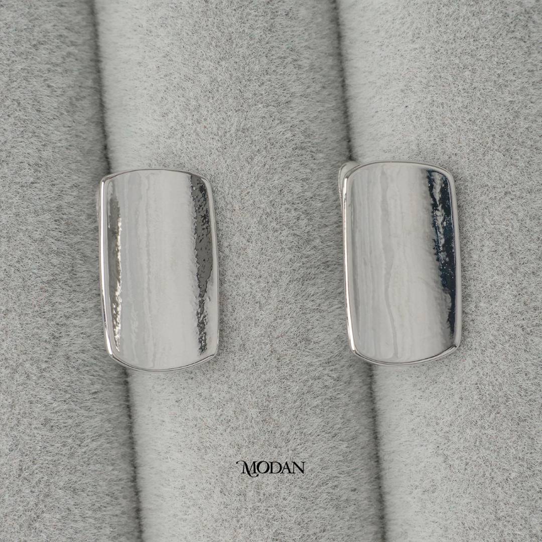 Rectangular English Lock Earrings DIY Earrings Findings Pengait Anting Bulat Unfinished Hypoallergenic Gold Filled