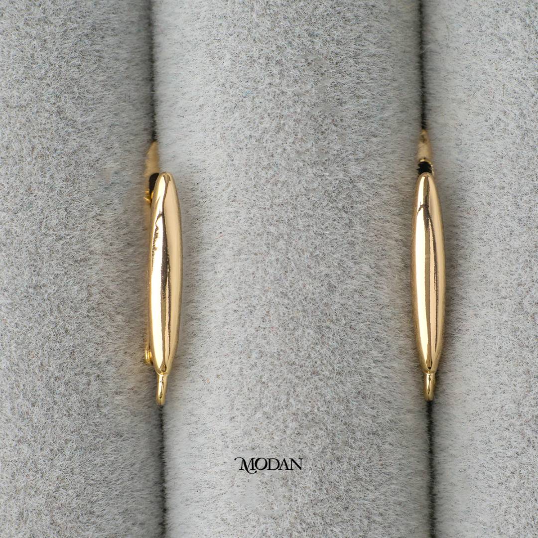 Plain English Lock Earrings DIY Earrings Findings Pengait Anting Classic Unfinished Hypoallergenic Gold Plated
