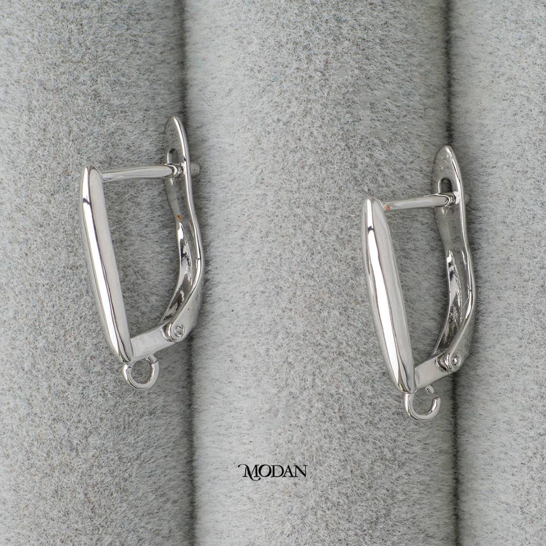 Plain English Lock Earrings DIY Earrings Findings Pengait Anting Classic Unfinished Hypoallergenic Gold Plated