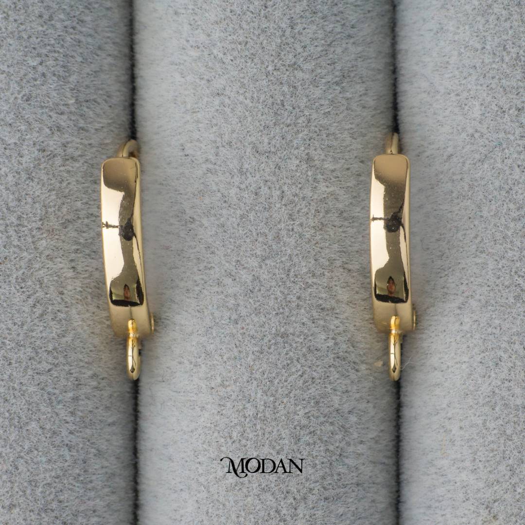 (17mm) Plain Hoop Earrings DIY Earrings Findings Pengait Anting Classic Unfinished Hypoallergenic Gold Filled