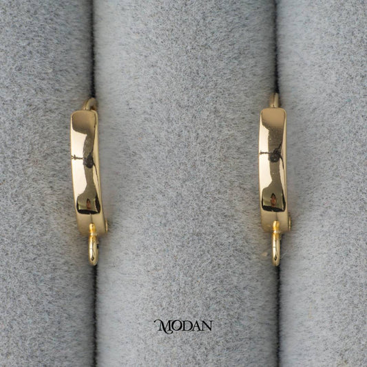 (17mm) Plain Hoop Earrings DIY Earrings Findings Pengait Anting Classic Unfinished Hypoallergenic Gold Filled