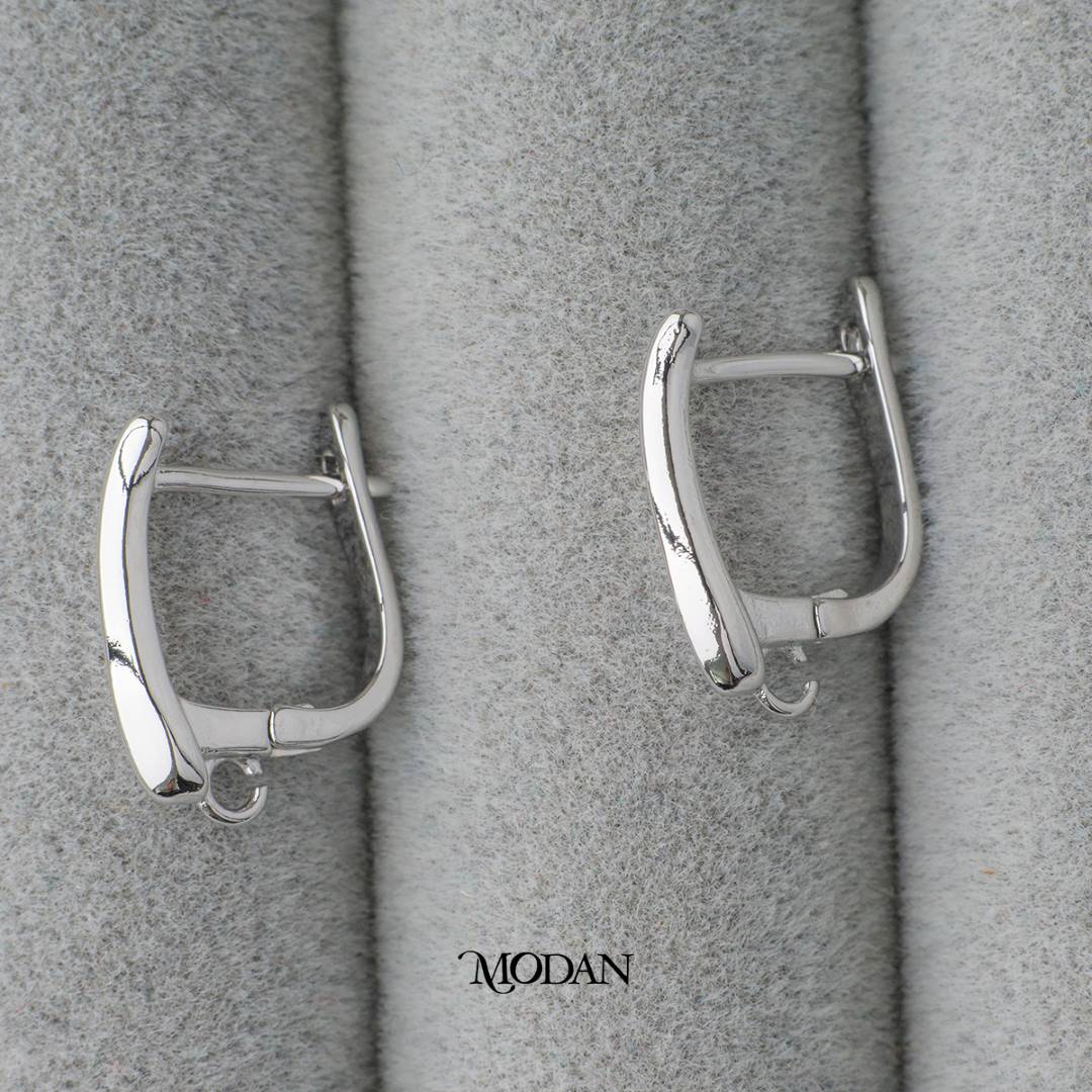 Simple Plain English Lock Earrings DIY Earrings Findings Unfinished Pengait Anting Elegant Hypoallergenic Gold Filled
