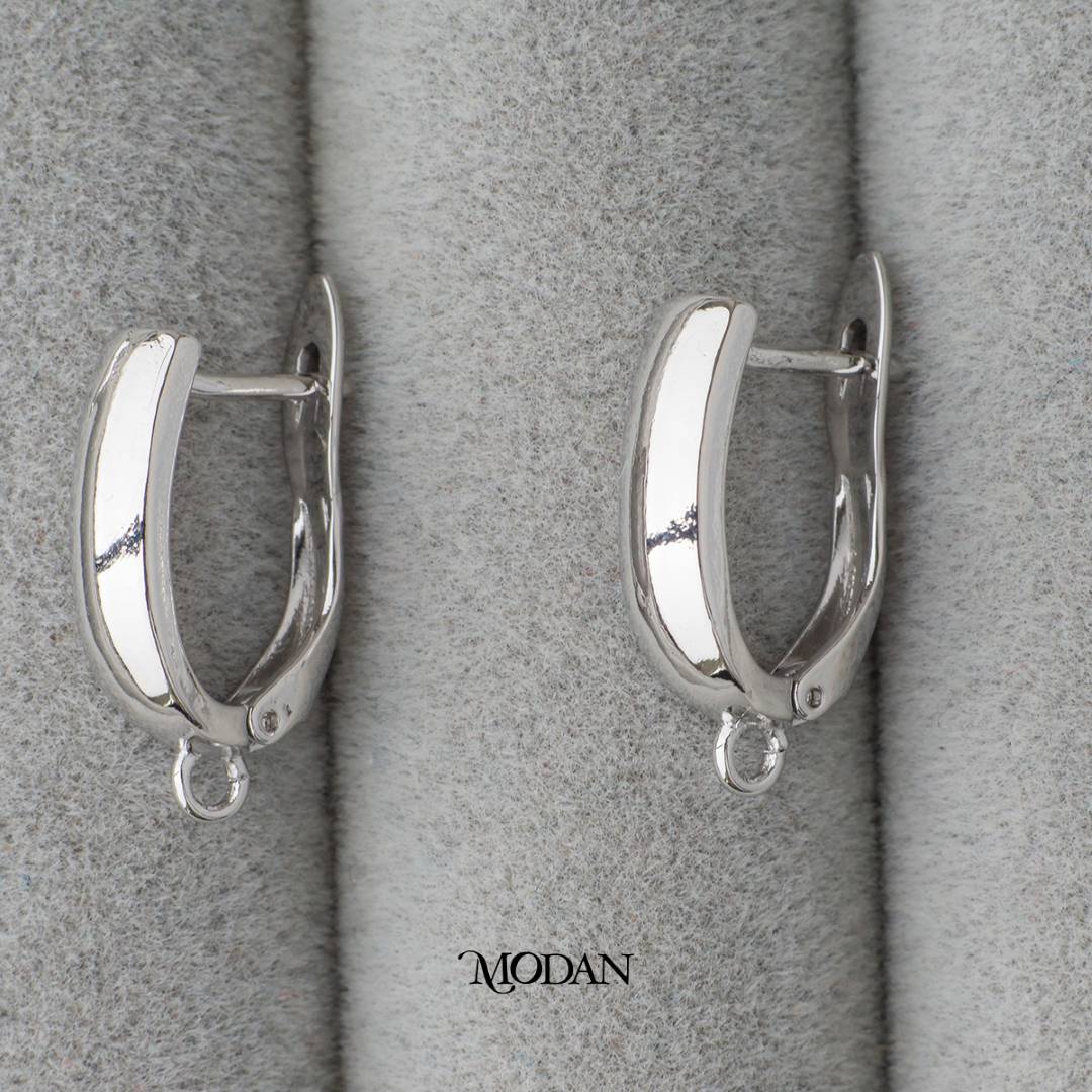 Statement Flat Rectangular Earrings DIY Earrings Findings Unfinished Pengait Anting Hypoallergenic Gold Filled