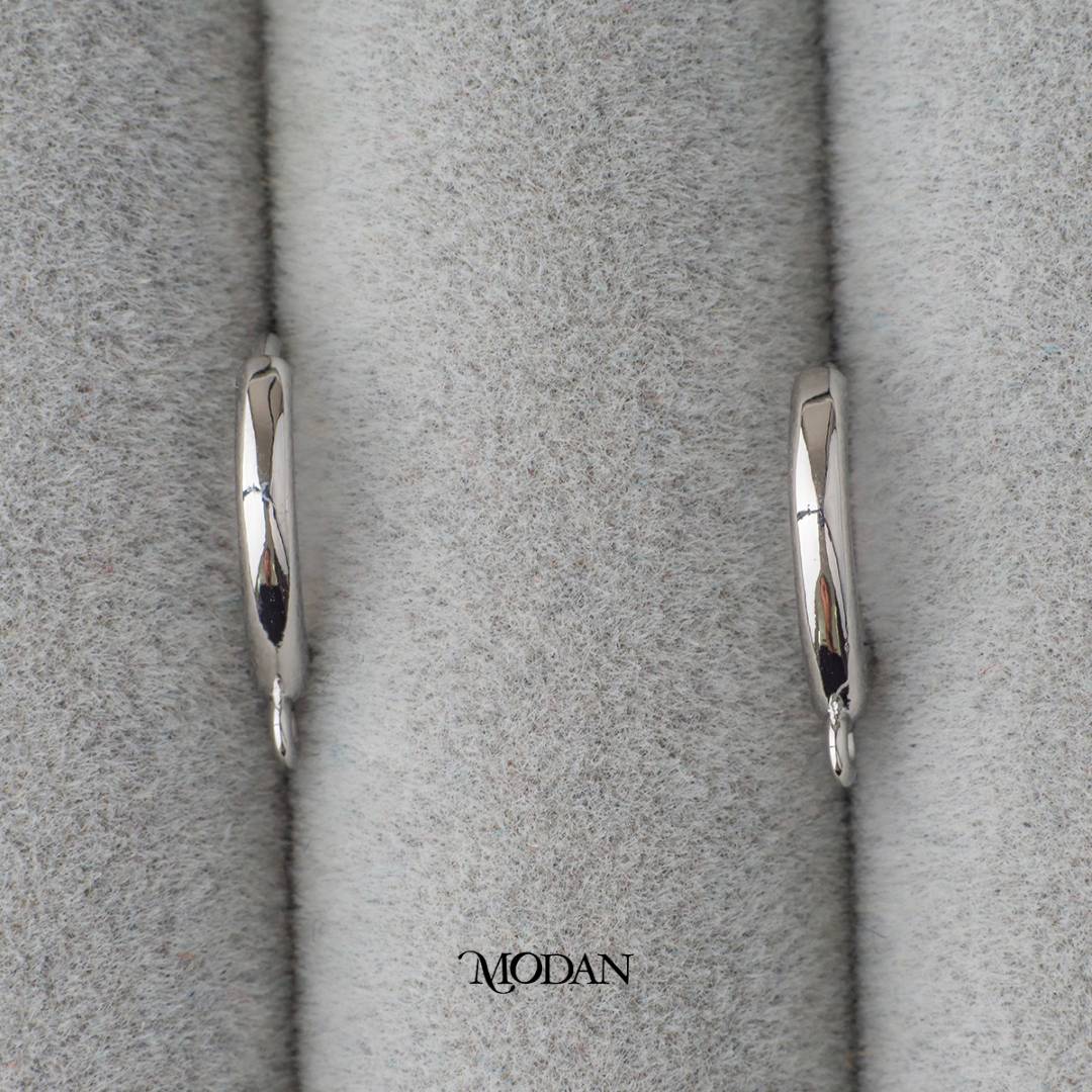 Oval Hoops Half Earrings DIY Earrings Findings Unfinished Pengait Anting Bulat Setengah Jadi Hypoallergenic Gold Filled