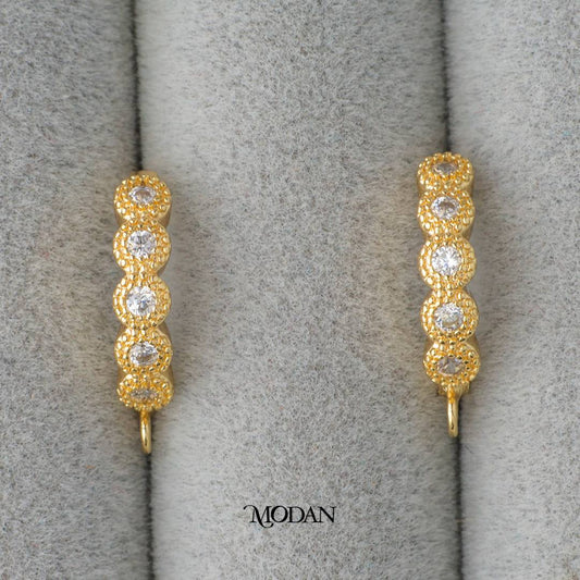 Round Flower Hoop Earrings DIY Earrings Findings Pengait Anting Bulat Unfinished Hypoallergenic Gold Filled