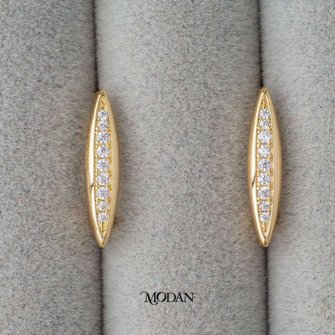 Elegant Micro Paved English Lock Earrings DIY Earrings Findings Pengait Anting Elegant Hypoallergenic Gold Filled