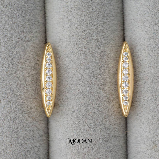 Elegant Micro Paved English Lock Earrings DIY Earrings Findings Pengait Anting Elegant Hypoallergenic Gold Filled