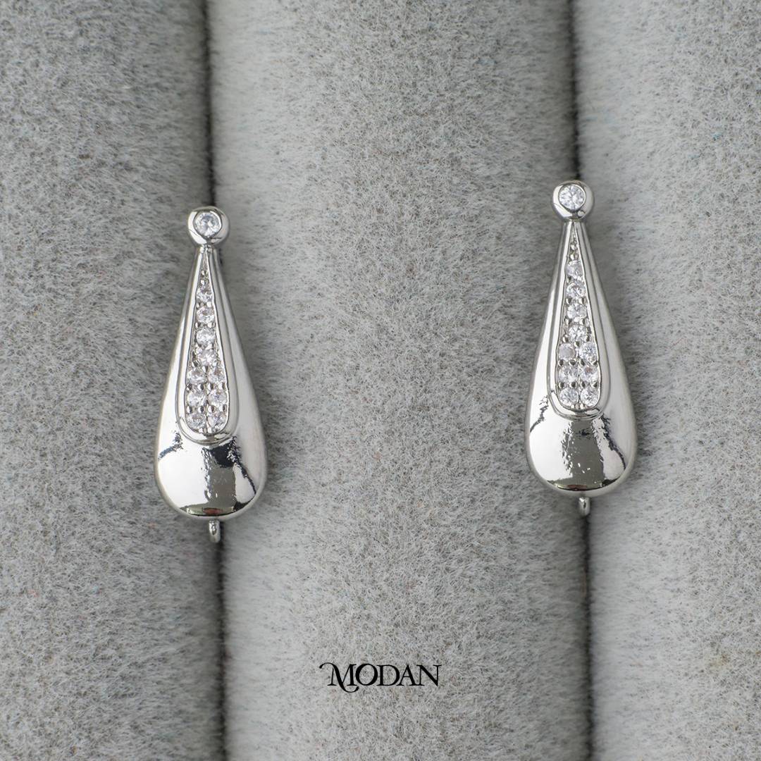 English Lock Teardrop Shaped Earrings DIY Earrings Findings Pengait Anting Elegant Hypoallergenic Gold Filled