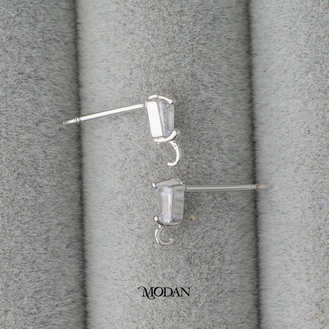 Rectangular Bar Stud Earrings DIY Earrings Findings Pengait Anting Tusuk Kecil Hypoallergenic Gold Filled