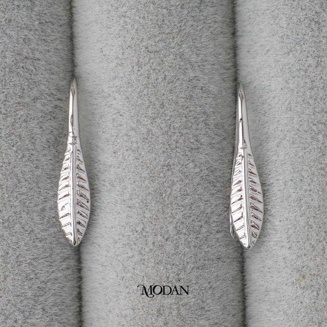 French Hook Leaf Shaped Earring DIY Earrings Findings Pengait Anting Gantung Daun Unfinished Hypoallergenic Gold Filled