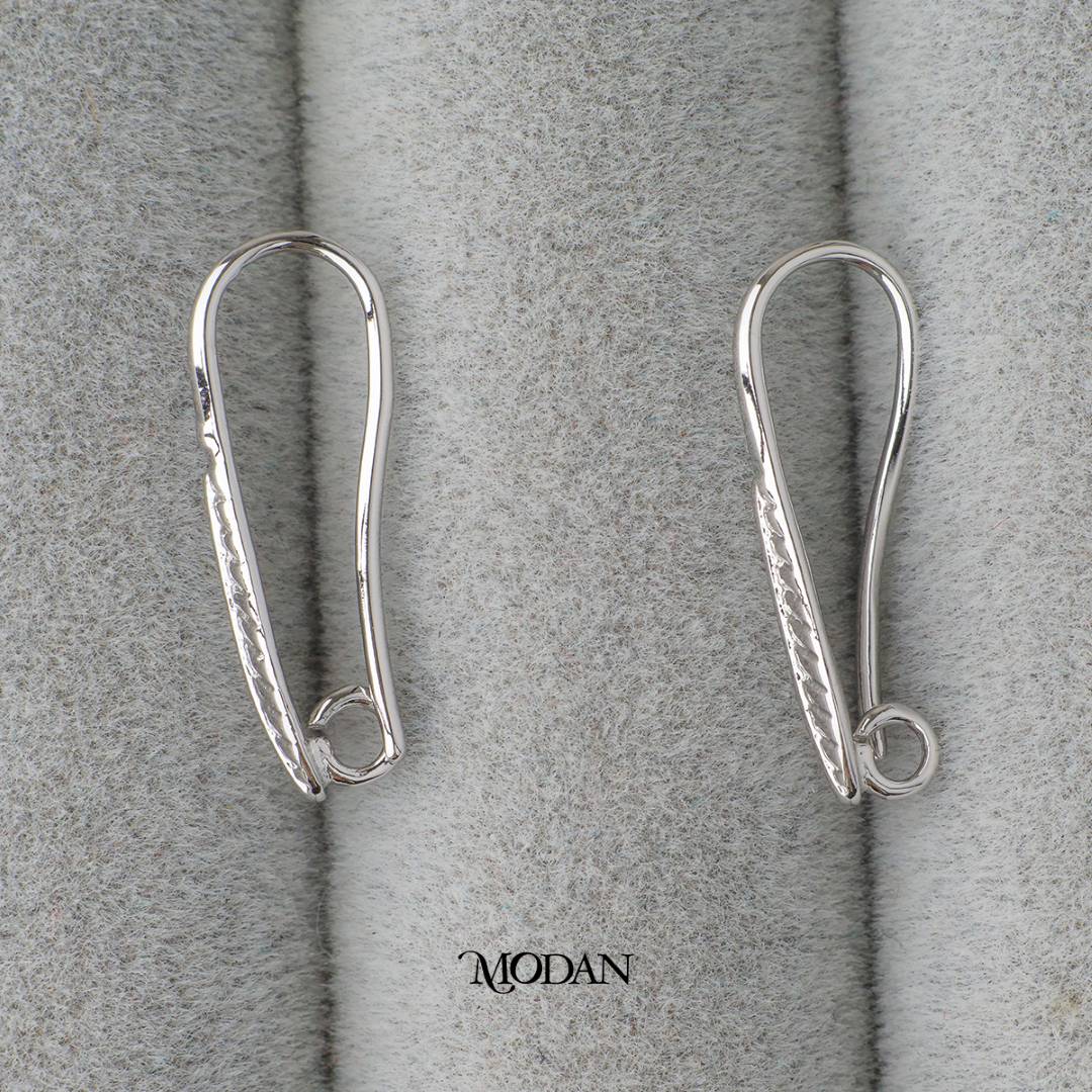 French Hook Leaf Shaped Earring DIY Earrings Findings Pengait Anting Gantung Daun Unfinished Hypoallergenic Gold Filled