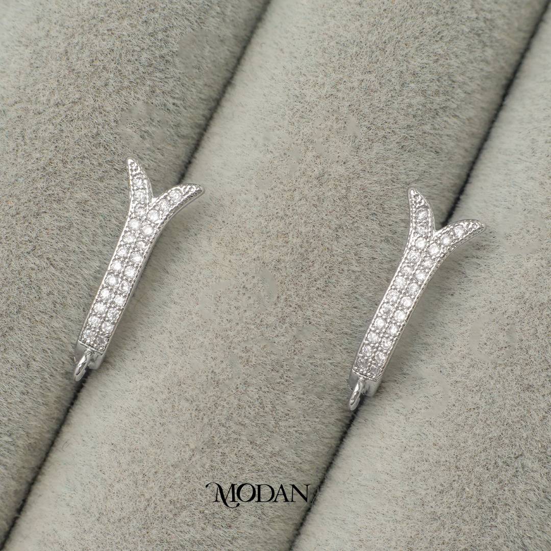 Ocean Whale Tail English Lock Earrings DIY Earrings Findings Pengait Anting  Anting Ekor Paus Unfinished Hypoallergenic Gold Filled