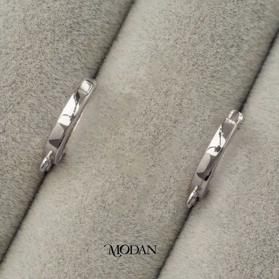 Double Plain Huggie Earring DIY Earrings Findings Pengait Anting Bulat Kecil Dua Pengait Unfinished Hypoallergenic Gold Filled