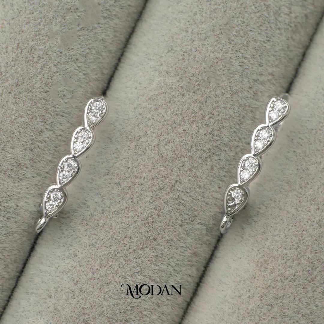 Multiple Teardrop English Lock DIY Earrings Findings Pengait Anting Tetes Air Mata Unfinished Hypoallergenic Gold Filled