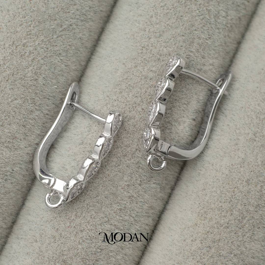 Multiple Teardrop English Lock DIY Earrings Findings Pengait Anting Tetes Air Mata Unfinished Hypoallergenic Gold Filled
