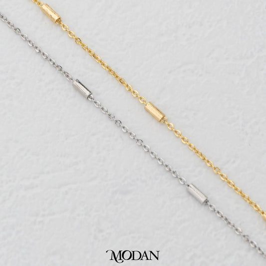 (1 meter) Dainty Satellite Tube Cable Chain Unfinished DIY Chain Rantai Kalung Gelang Meteran Hypoallergenic Gold Filled