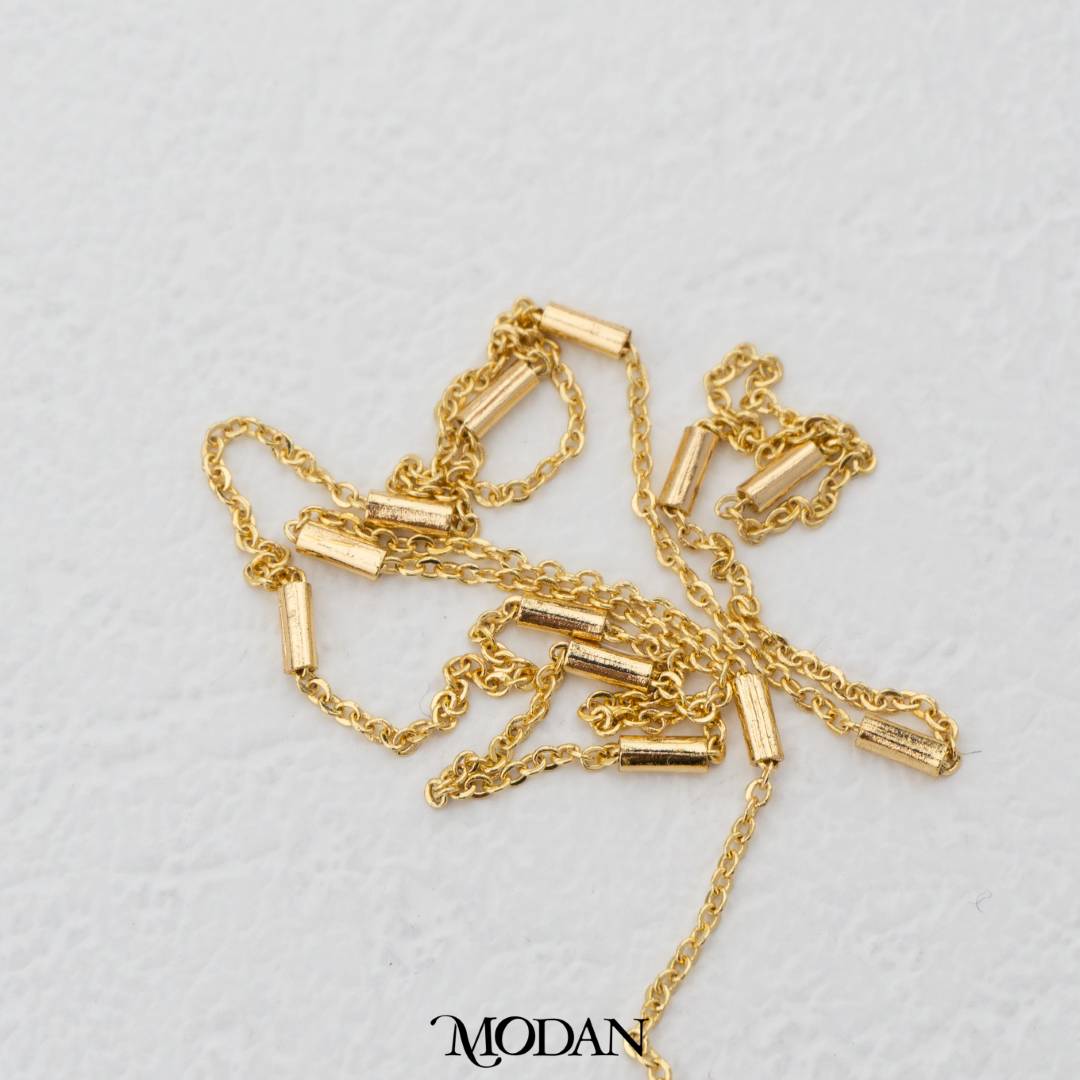 (1 meter) Dainty Satellite Tube Cable Chain Unfinished DIY Chain Rantai Kalung Gelang Meteran Hypoallergenic Gold Filled