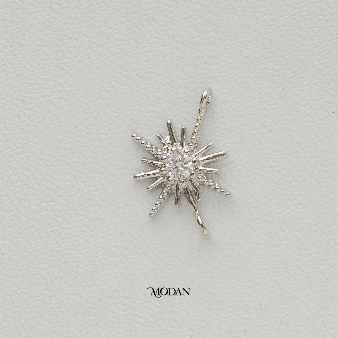 Mini Starburst DIY Connector Liontin Konektor Bintang Hypoallergenic Gold Filled