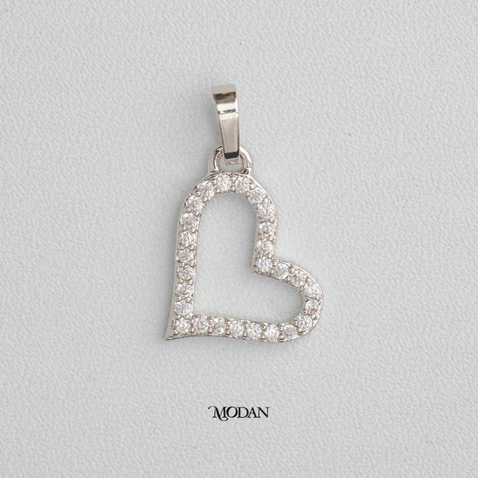 Simple Heart Pendant DIY Pendant Liontin Hati Minimalis Hypoallergenic Gold Filled